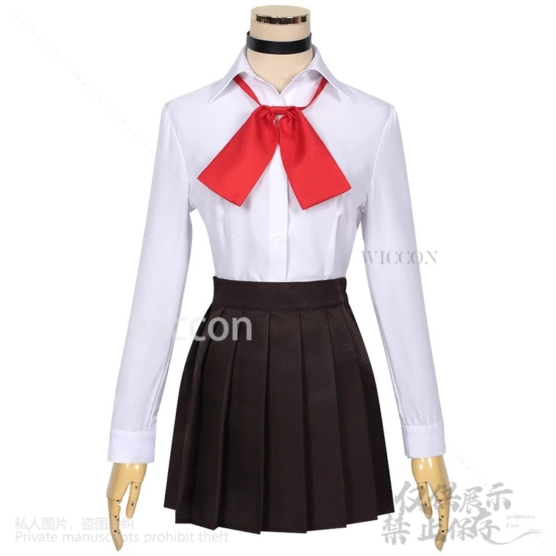 Seksowne anime Dandadan przebranie na karnawał JK mundurek szkolny sukienka Lolita sweter koszula kolczyk Momo Ayase dla dziewczynek boże narodzenie dostosowane