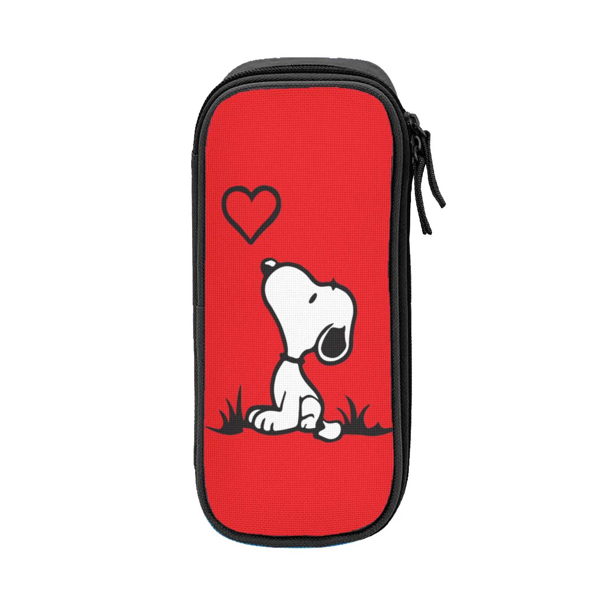 

Large-capacity Pencil Pouch Snoopys cartoon dog Merch Double Layer Pen Case Women Make Up Bag Perfect Gifts