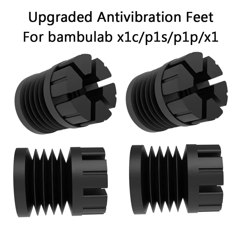 For Bambu Lab X1C P1S P1P Upgraded Anti Vibration Feet Universal Rubber Foot Anti-slip Rubber Shock For Bambu Lab 3D Printer