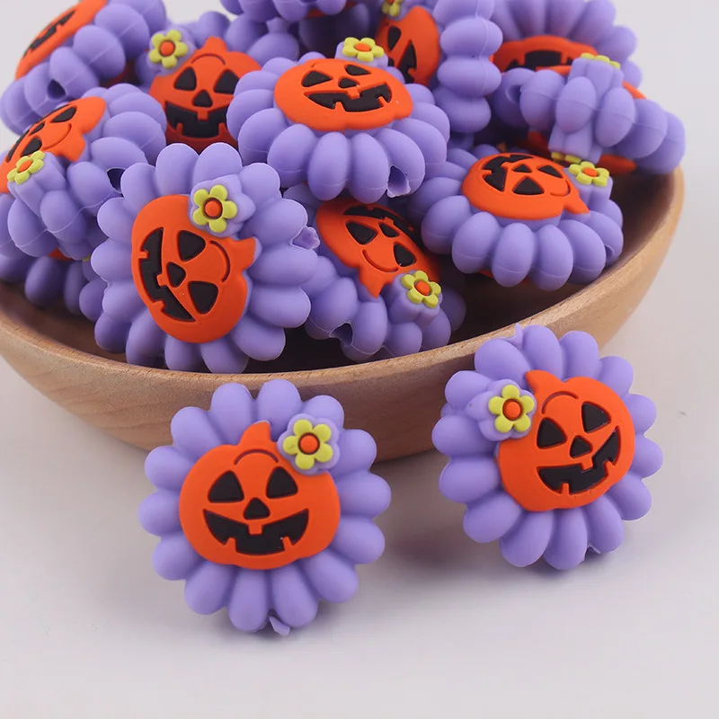 20/50pcs New Silicone Focal Beads Baby Teether Beads Teething Chew Toys DIY Pacifier Chain Jewelry Bracelet Pens Accessories view 2