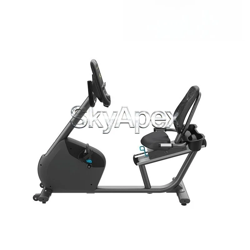 Magnetic Recumbent Fitness Bike with Backrest Self Generating Pedal Trainer Indoor Gym Machine for Low Impact Cardio Training