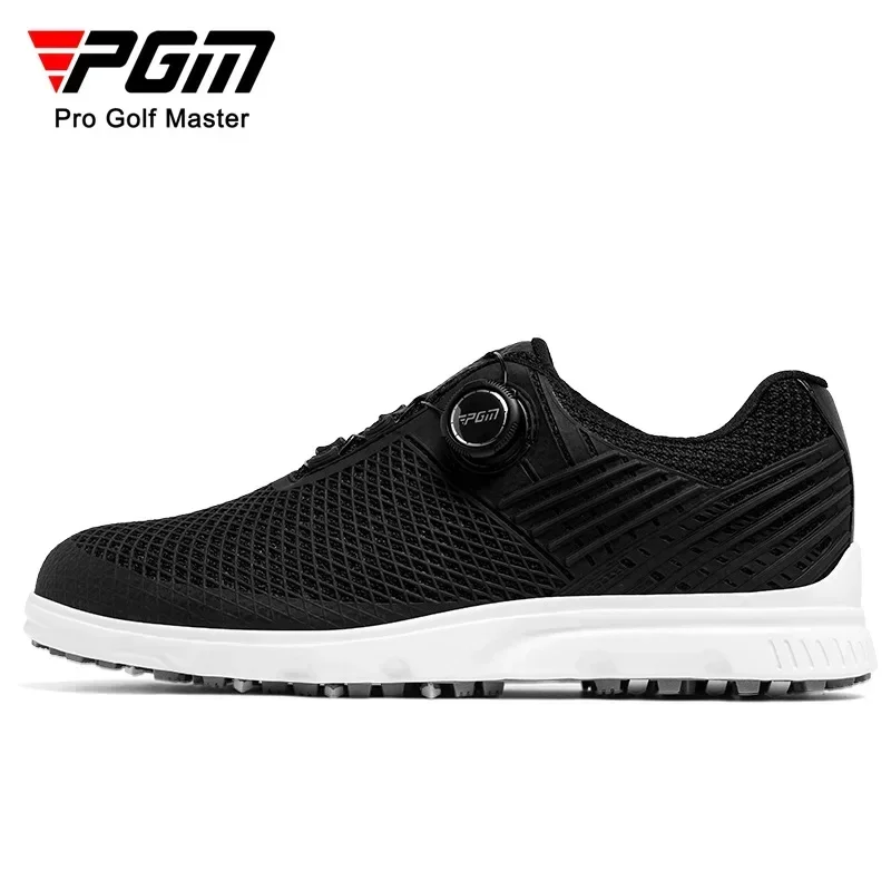 PGM Golf Shoes Men's Sports Shoes Summer Breathable and Ventilated Men's Shoes Anti Slip Nails Golf