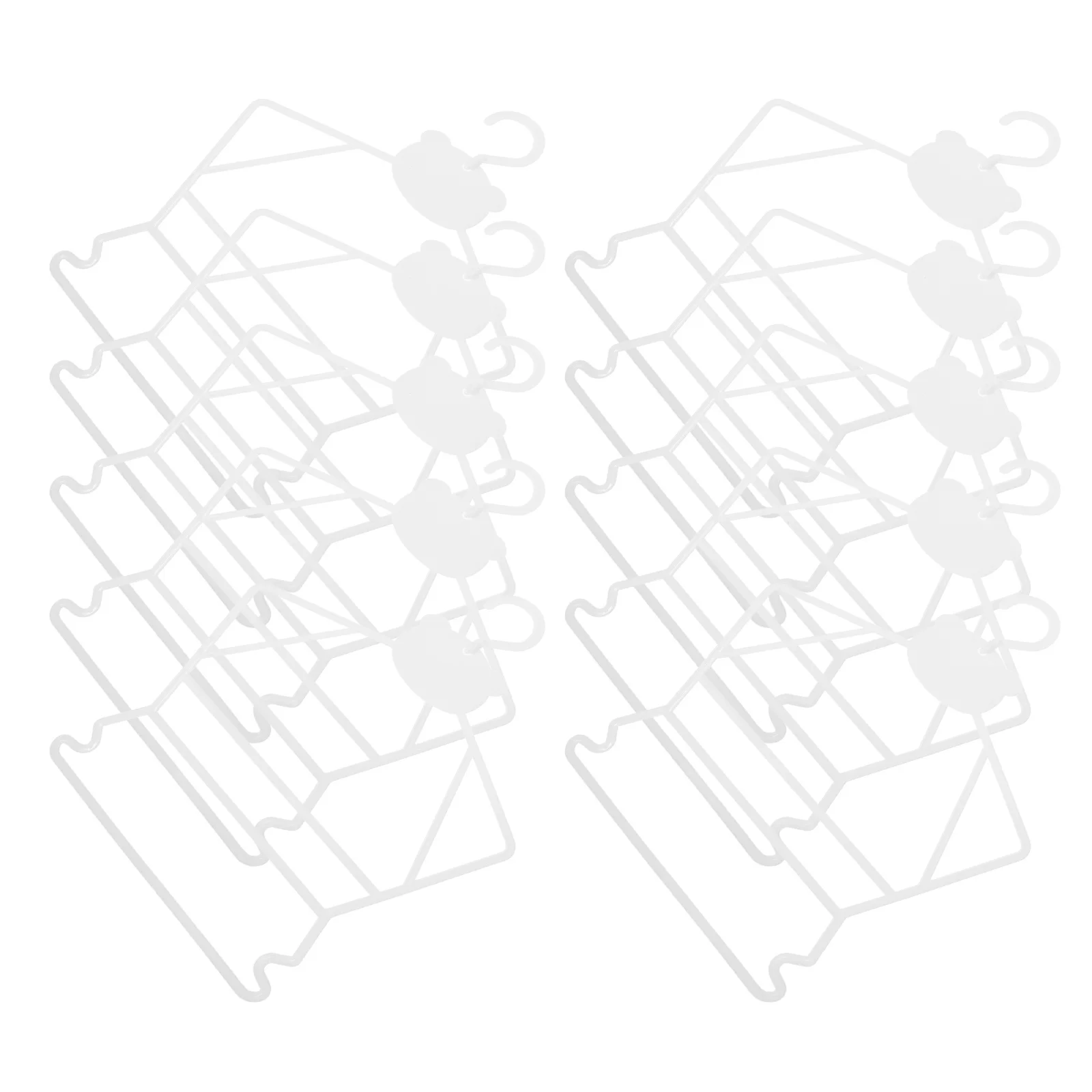 

10Pcs Baby Clothes Hanger Set Small Hangers for Infant Toddler Clothing Organizer Anti-Deformation Shoulder Protection Kids
