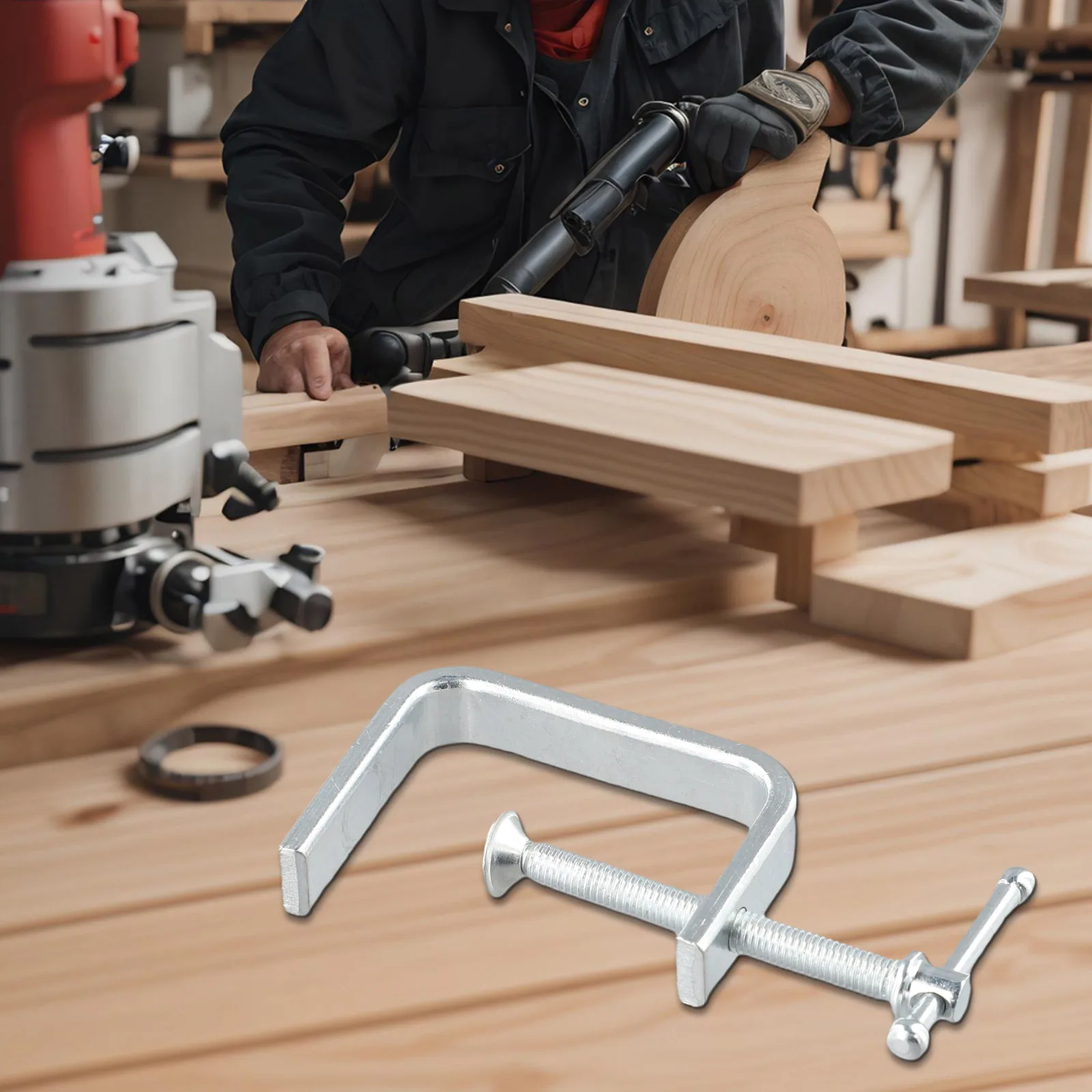 50-100mm Clamp C-Clamp Woodworking Drilling Alloy Steel Material Compact And Portable Flat And Smooth Clamping