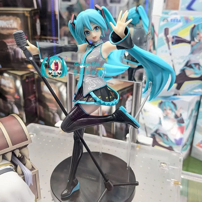 반다이 반프레스토 오리지널 정품 SEGA 하츠네 미쿠 포뮬러 서버 트렌디 플레이 Pixiv 주변기기 선물 데스크탑 장식품 모델