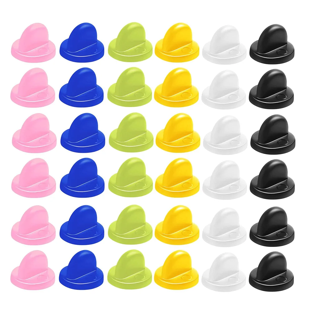 Broches papillon chapeau boucle boutonnière verrouillage gardiens en boîte Corsage serrures en plastique boutons de manchette