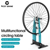 WEST BIKING-mesa de afinación de bicicletas, soporte profesional de corrección de llantas de bicicleta, soporte de calibración de ruedas de bicicleta de montaña y carretera, estante de mantenimiento