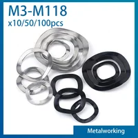 65 #   Mangnese acero M3 M4 M5 M6 M8 M10 M12 M14 M16 M19 M21 M24 M27-M118 arandela ondulada 3/5/6/7 arandela de resorte de junta tipo cresta ondulada