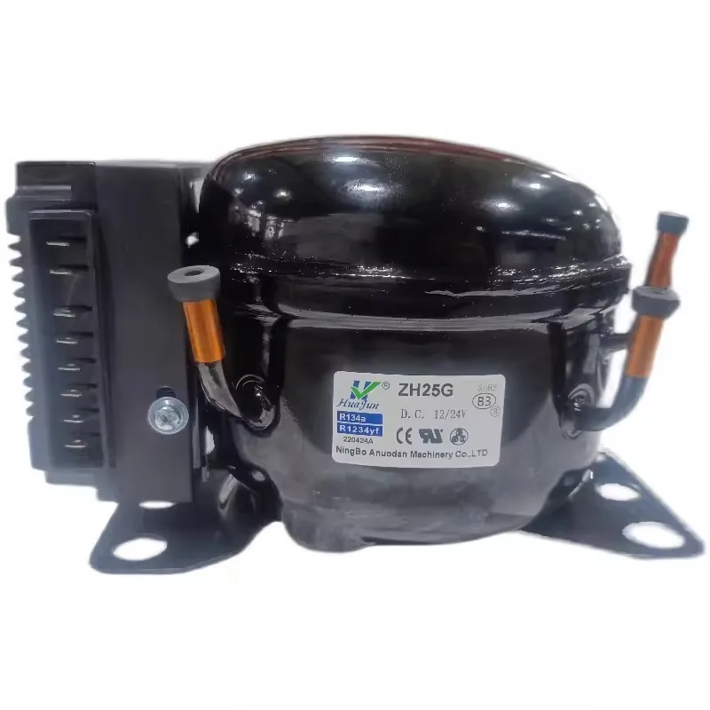 12v24 volt DC compressor is suitable for automobiles, ships, refrigerators, freezers, mini refrigerators, compressors