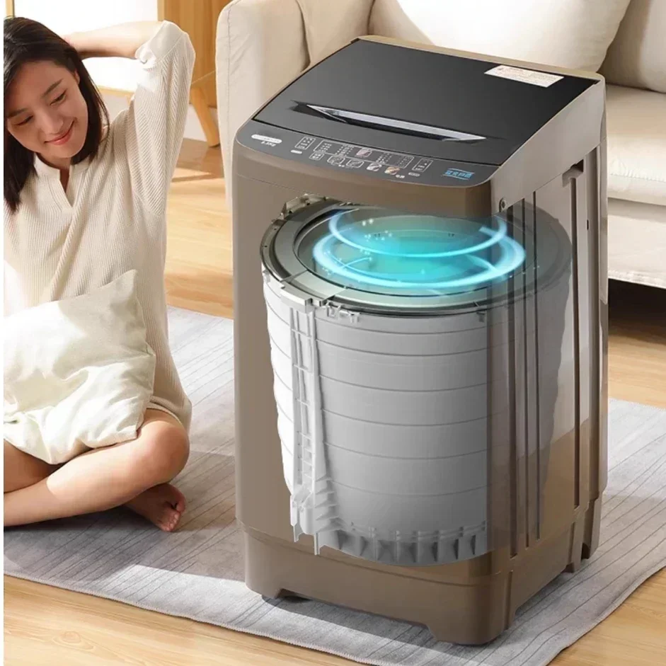 Washing machine. Home. Rental. New. Automatic. Small. Wave. Large capacity. Stainless steel.