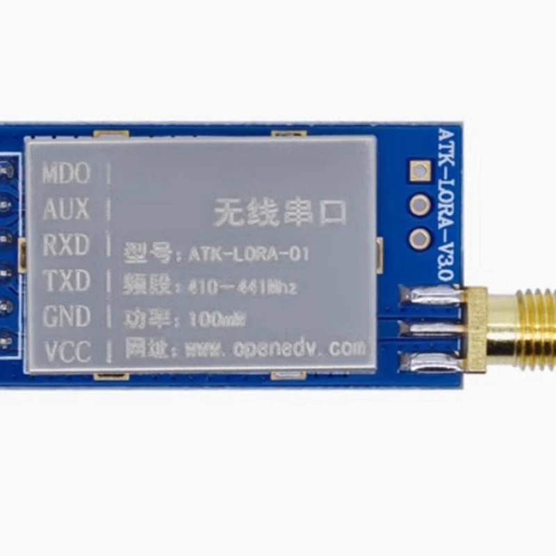 Super Sale 2PCS ATK-LORA-01 LORA Wireless Module TTL Serial Port Communication SX1278 410-441MHZ Wireless Module 3000M