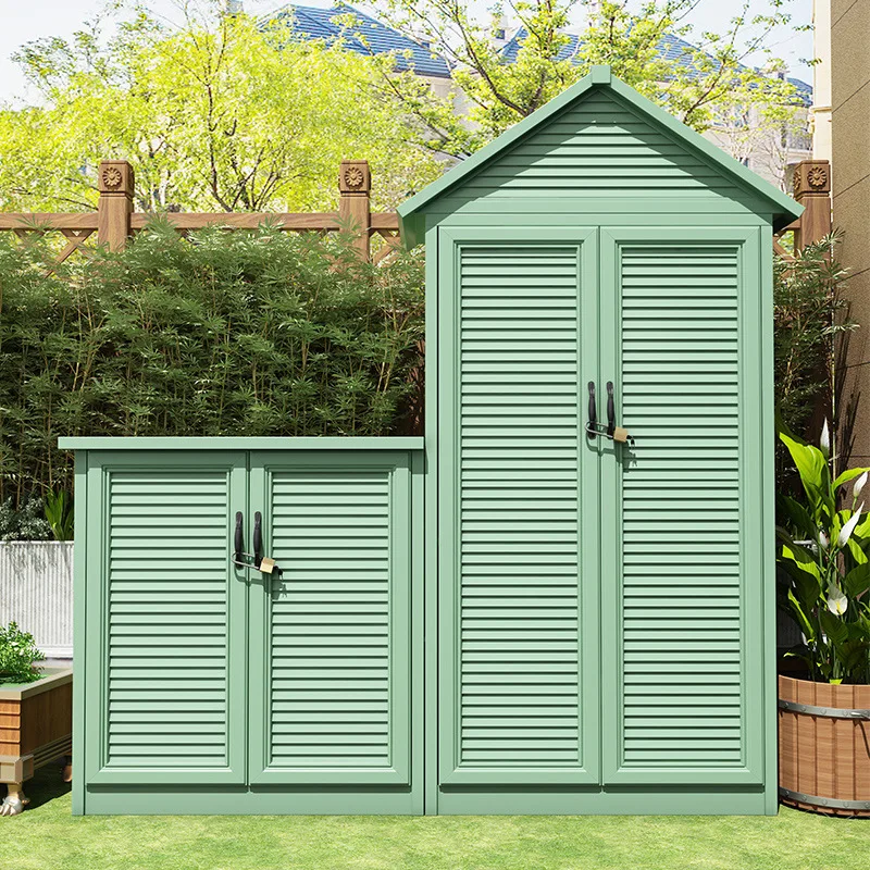 

DSA high-value outdoor garden all-aluminum alloy cabinet, rain-proof and sun-proof locker, large-capacity storage, easy to clean