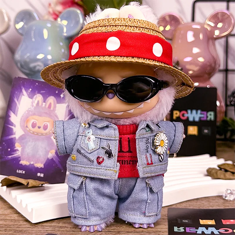 

Hot Selling Suitable For 15/17cm GD Concert Same Style Clothes Cowboy Set Labubu Doll Accessories Decoration
