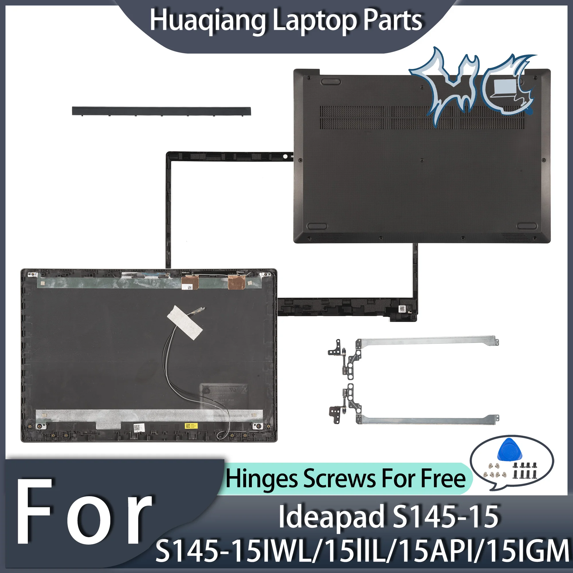 

Laptop Housing Case For Ideapad S145-15 340C-15 S145-15IWL S145-15IIL S145-15API S145-15IGM LCD Back Cover Bezel Bottom black