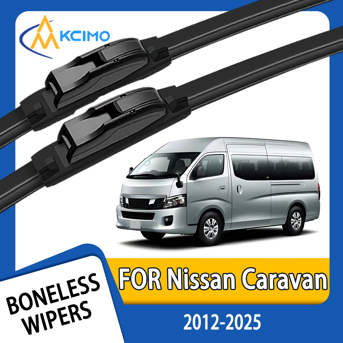

KCIMO 2PCS New Wiper Blades for Nissan Caravan E26 2012-2025 Nissan NV350 Urvan Nissan NV350 Impendulo[14] Isuzu Como Mitsubishi