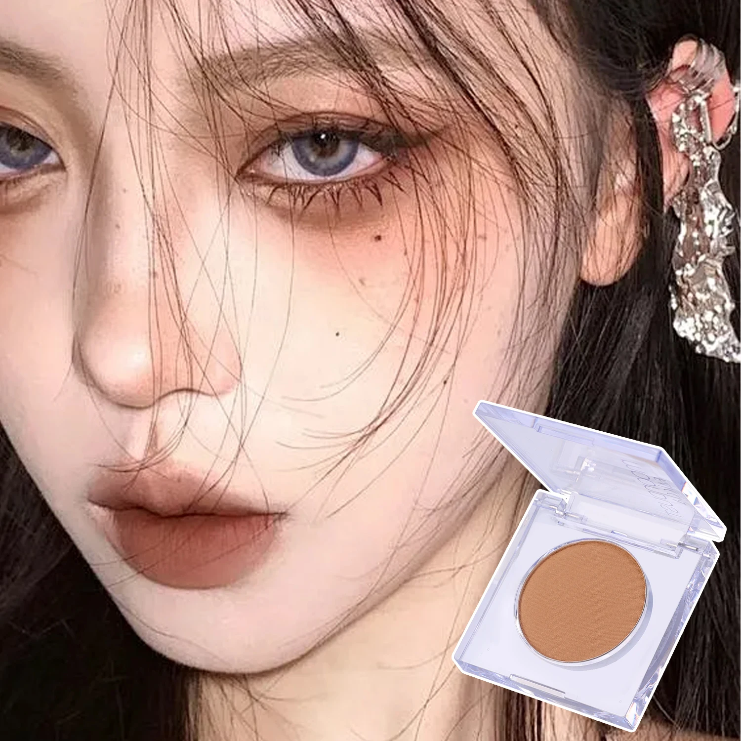 Nude Brown Eyeshadow Monochrome Long Lasting Matte Pure Wind Earth Color Eye Shadow Palette Waterproof Korean Makeup Eyes Beauty