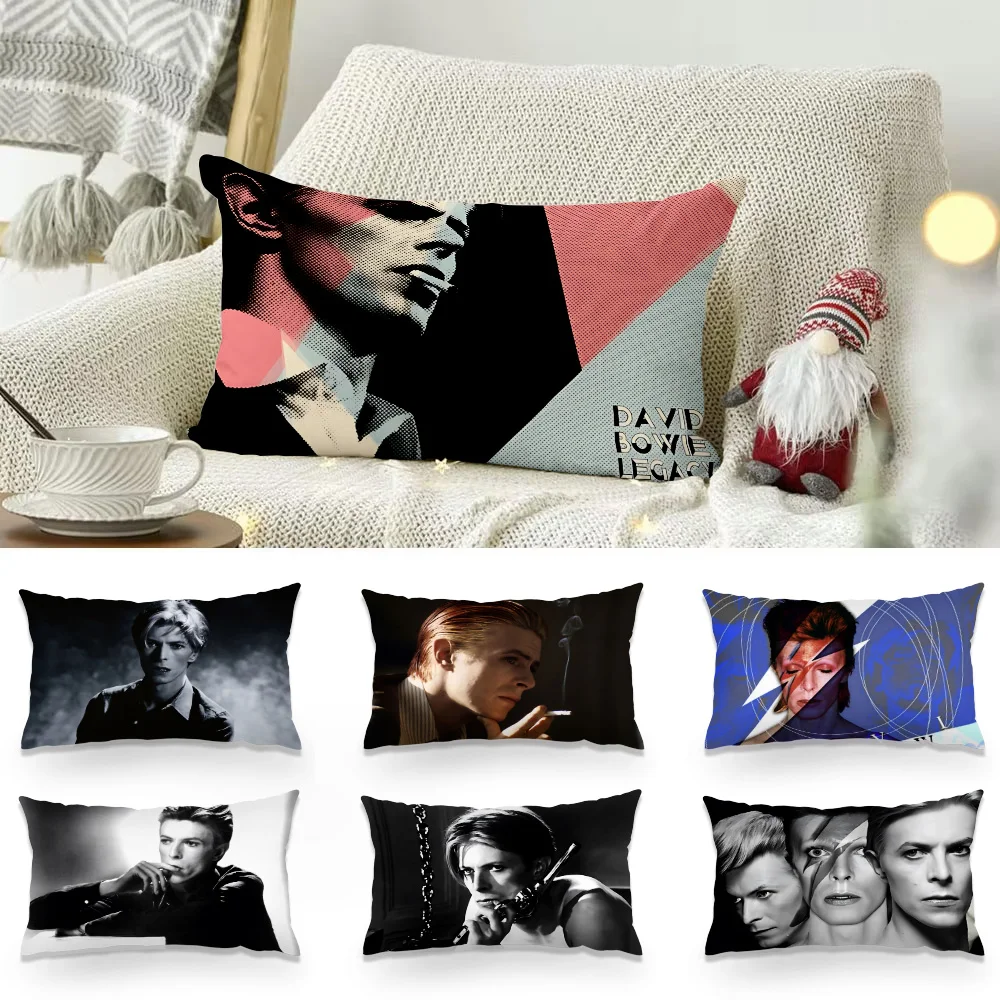 Double-sided Printing Rectangle Pillow Singer D-Davids B-Bowie Case Bedside Pillowcase Sofa Cushion Cover Room Home Decoration