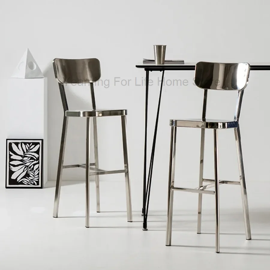 

Bar Stools Nordic Restaurant Modern Bar Chair Design Counter Metal Barstool Bar Stool High Kitchen Taburete Alto Home Furniture