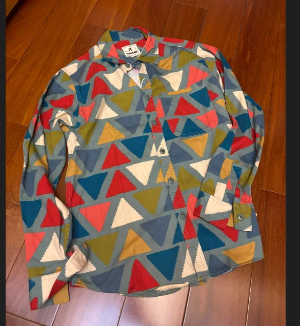 

Vintage Retro Shirt for Men American Amekaji Japanese Workwear Style 100% Cotton Floral Print Loose-Fit Long-Sleeve Shirt