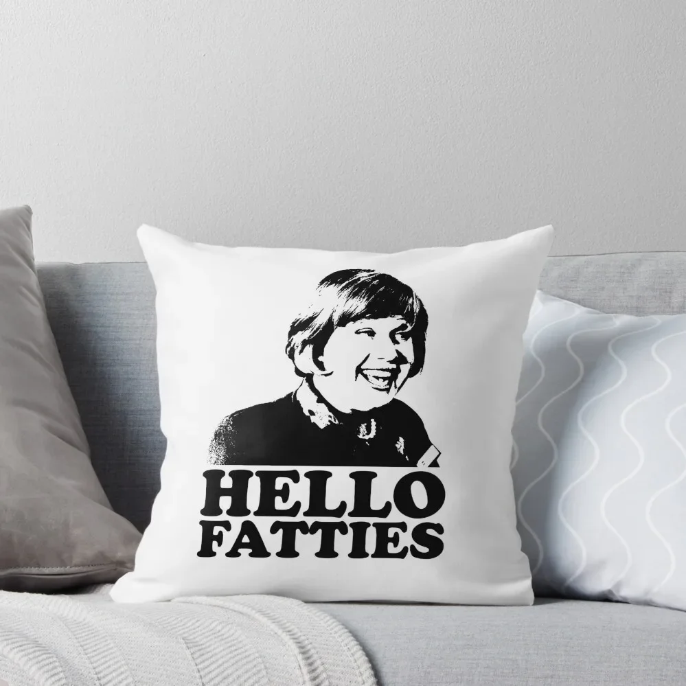 

Little Britain Fat Fighters Tshirt black Throw Pillow Covers For Sofas Pillows Aesthetic Pillow Cases pillow