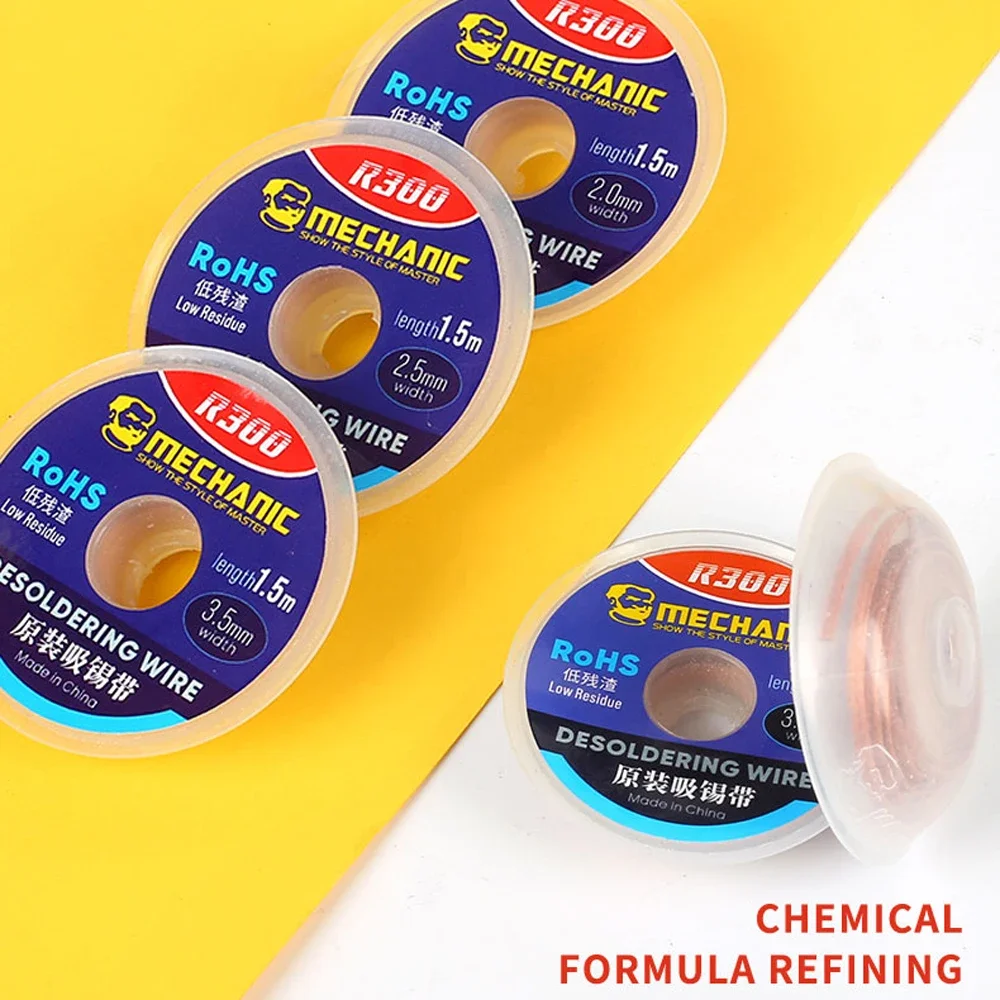 SOLDER WICK MECHANIC R300 Series  Powerful Clean Solder Joints Fast Tin Absorption Low Residue For All Kinds Of Electronic PCB