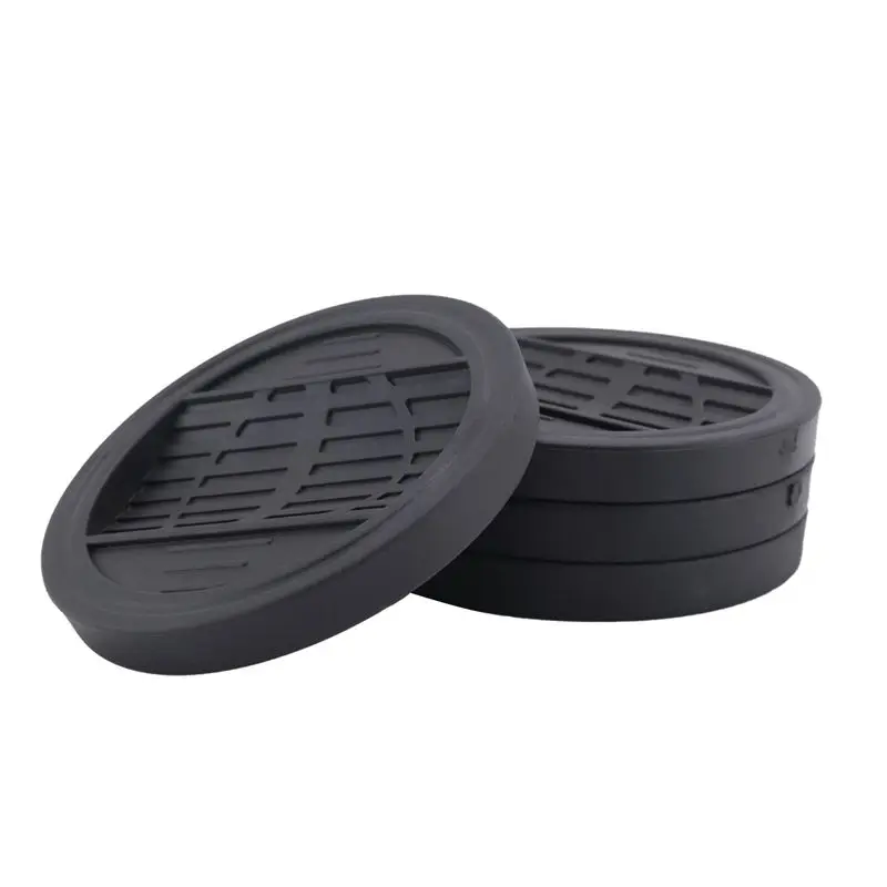 A21Q -Furniture Castor Cups 4 PCS, Rubber Feet Pads Non Slip Furniture Coasters For Chair Leg Floor Protectors Bed Sofa Wheel