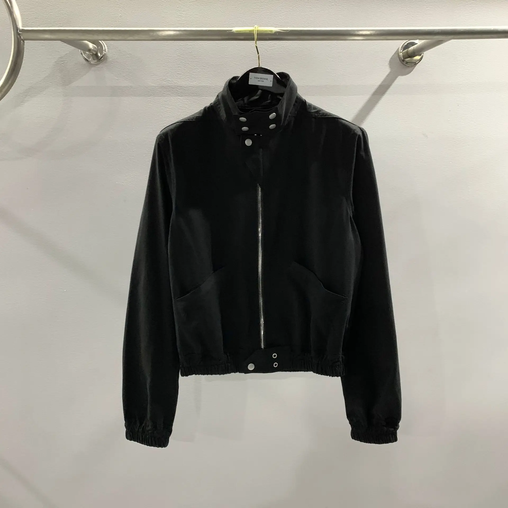 

Men Cotton Jacket Gothic Style Men's Clothing Autumn Zipper Flying Jacket Women High Street Hip Top Black Coat