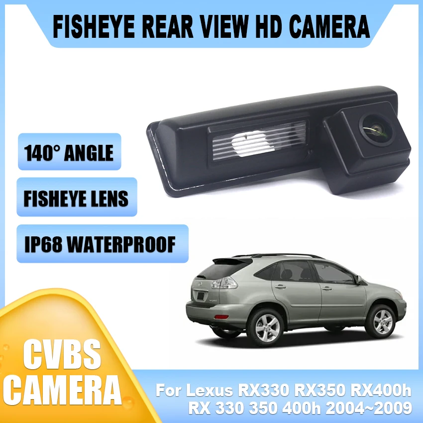 

For Lexus RX330 RX350 RX400h RX 330 350 400h 2004~2006 2007 2008 2009 Car Rear View Reversing Camera Waterproof High Quality RCA