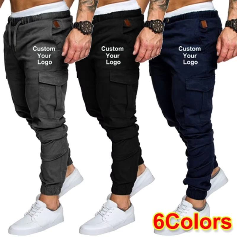 

Fitness Custom Your Logo Sports Pants DIY Men's Training Jogger Fashion Casual Pant Jogging Outdoor Hiking Autumn Sportswear