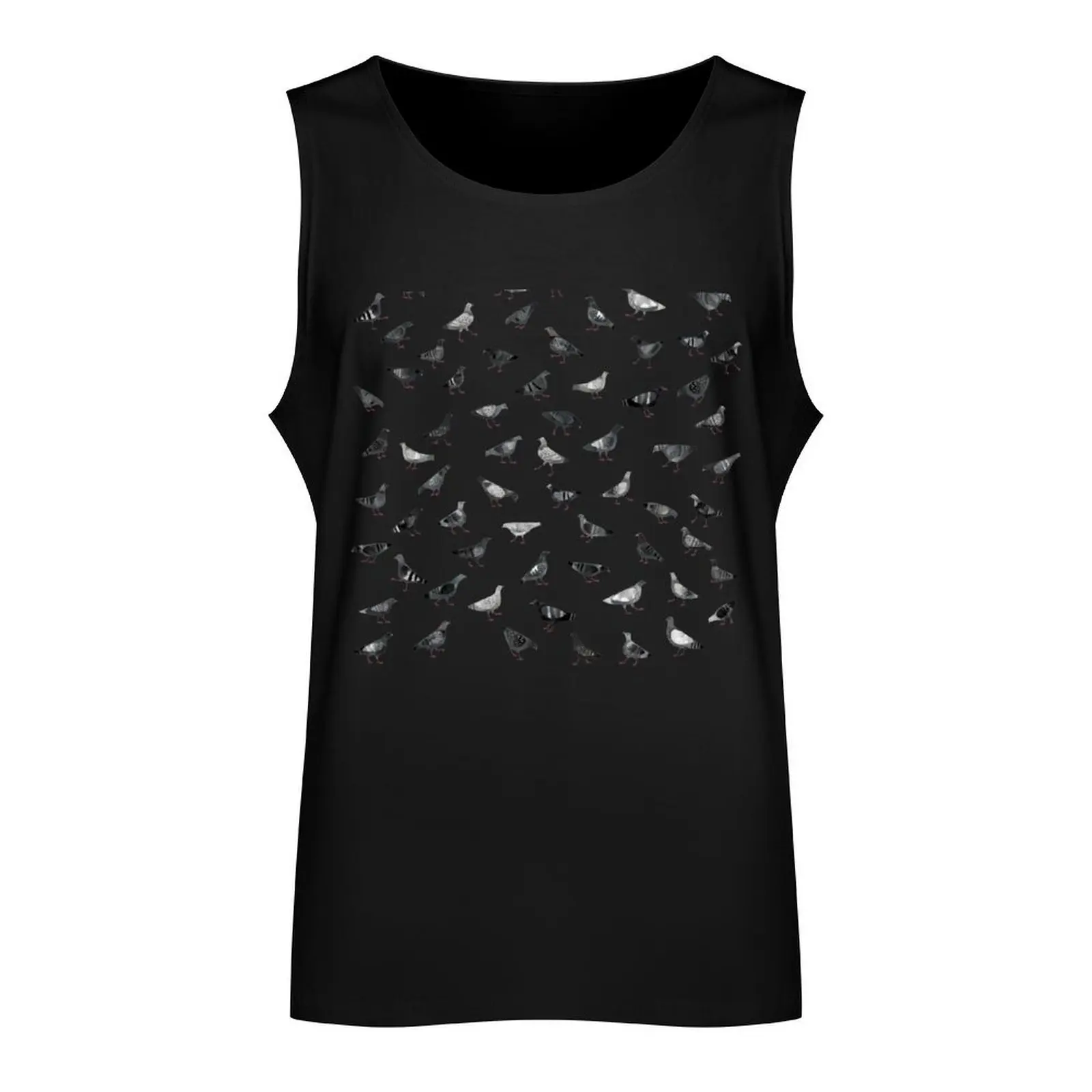 Pigeons Doing Pigeon Things Tank Top vests for men Men's vest Men's clothing bodybuilding men clothes