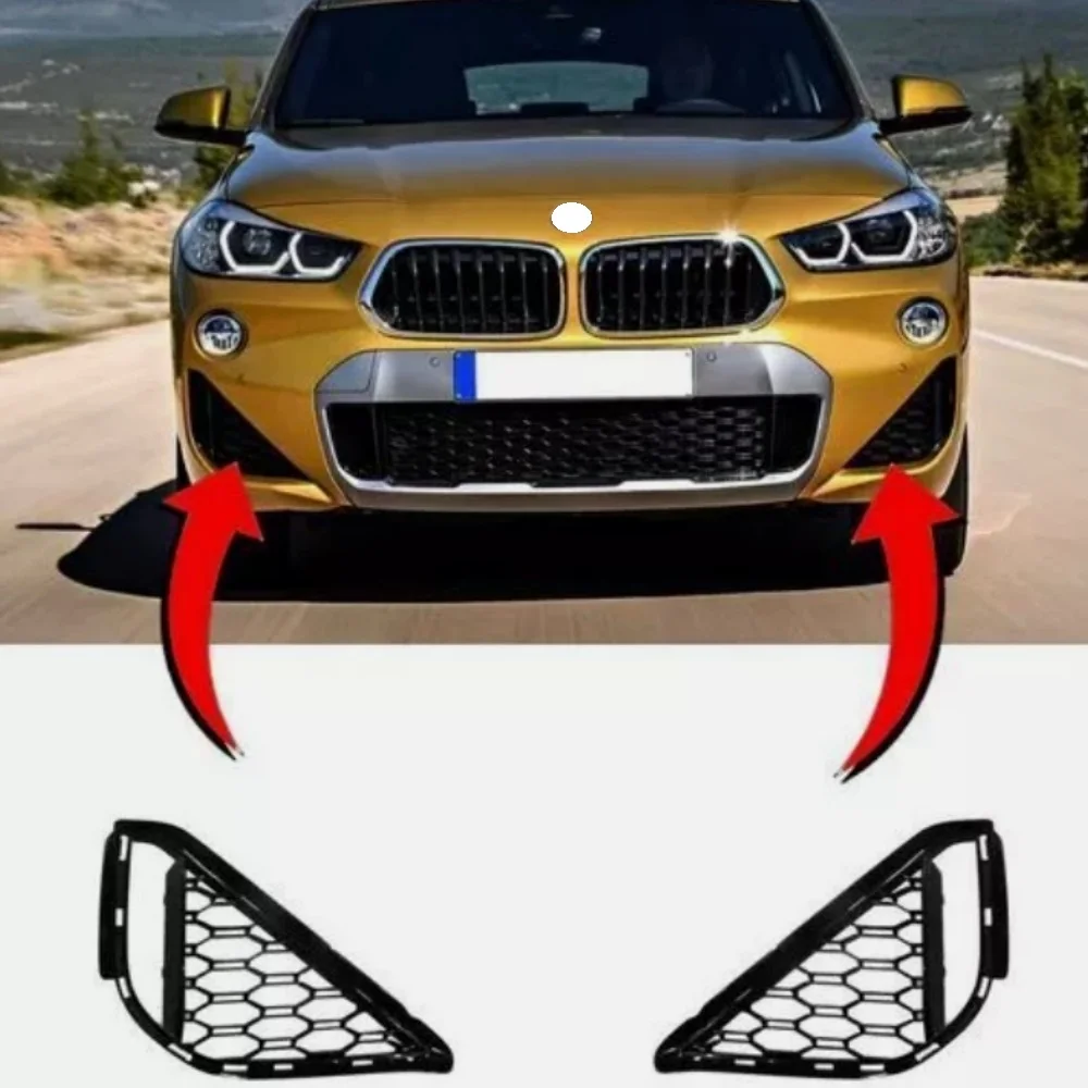 Front bumper grille cover For BMW X2 F39 2018-2023   51118069097 51118069098