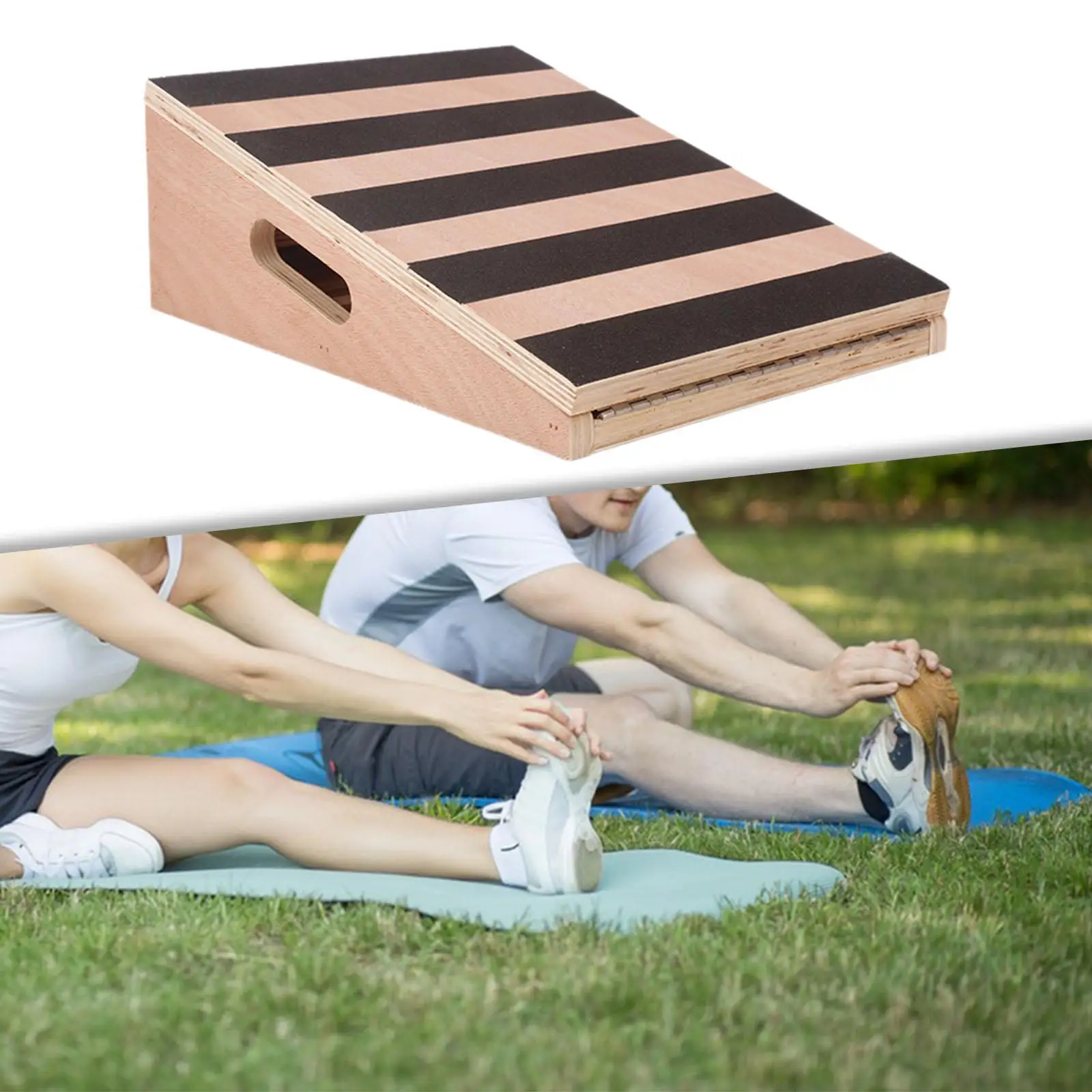 

Slant Board Calf Stretcher Wooden Adjustable Nonslip Stretch Board Calf Incline Board for Home Gym Exercise Sports Yoga Adult