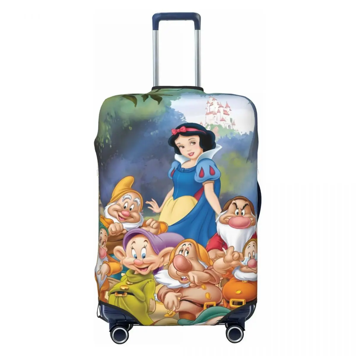 

Защитный чехол для чемодана с изображением Белоснежки и семи гномов, милый мультяшный дизайн, для чемоданов 18-32 дюймов