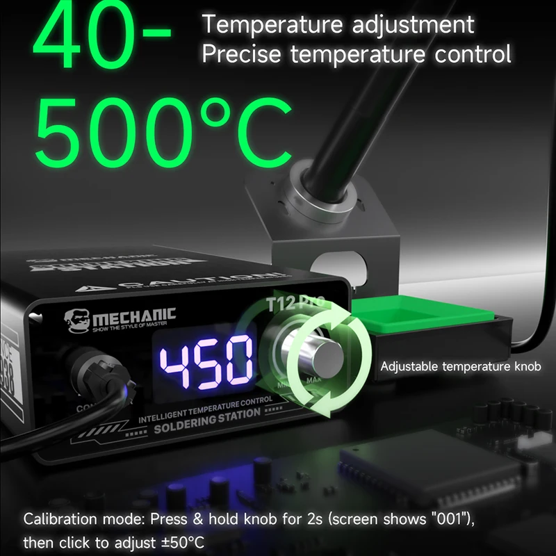

Интеллектуальная паяльная станция Mechanic T12 PRO, 75 Вт, высокая мощность, быстрый нагрев, инструменты для ремонта мобильных телефонов, паяльная станция