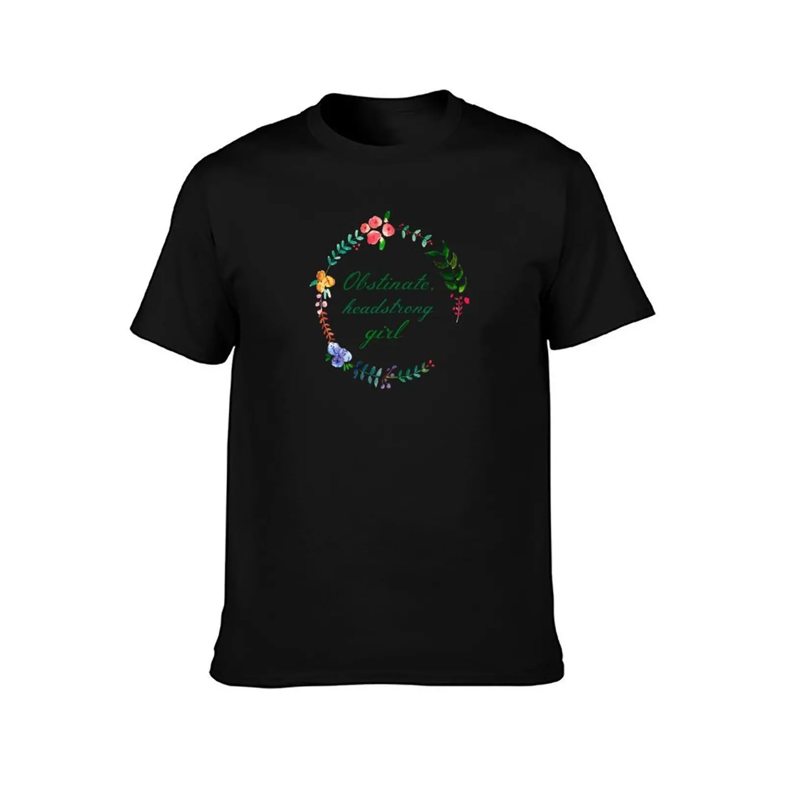 Obstinate Headstrong Girl T-Shirt, Summer Casual Cotton Tee, Oversized Streetwear Tops, Vintage Graphic Print, Unisex Men Women