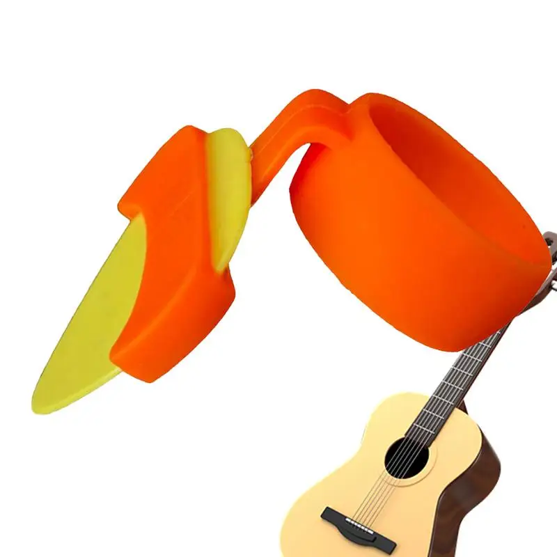 Empuñaduras de silicona para púas de guitarra, empuñaduras antideslizantes, soporte para púas de guitarra, accesorios ergonómicos para guitarra acústica y bajo