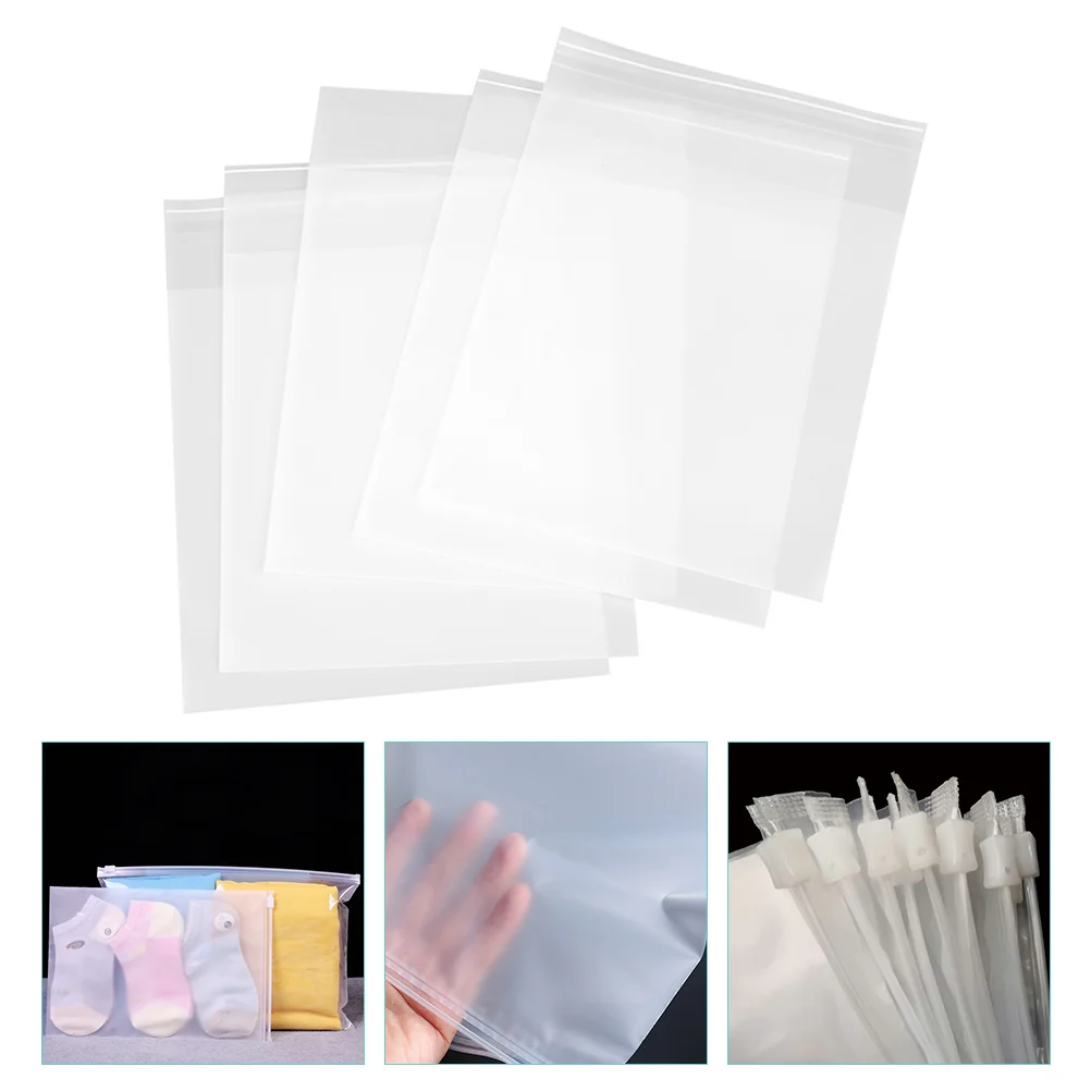 

50 шт., матовая сумка на молнии, упаковочные сумки, рубашка для хранения одежды, упаковка для чемоданов, дорожная одежда, запечатанная