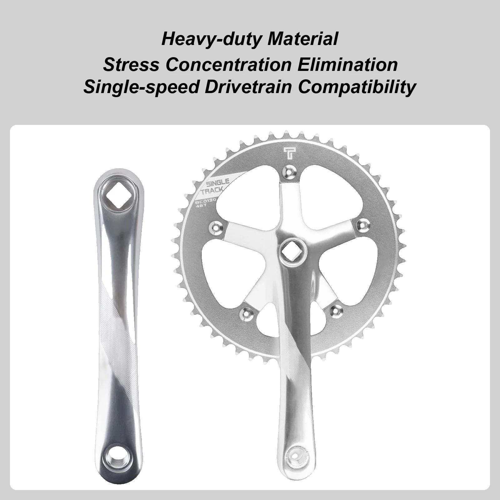 

Mountain Bike Crankset High-Performance Cycling Parts Professional Aluminum Alloy Crankset For Road Racing City Commuting Daily