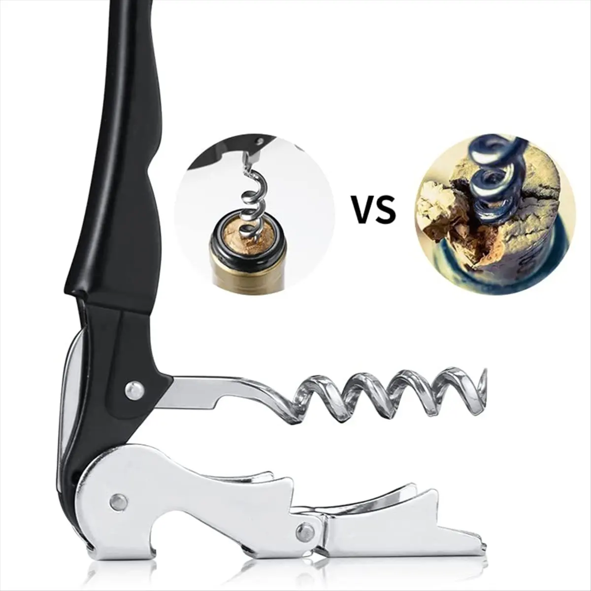 (CNIM) Professional Waiter Corkscrew Wine Openers Set, Stainless Steel, Multi-Functional for Bartenders, Sommeliers