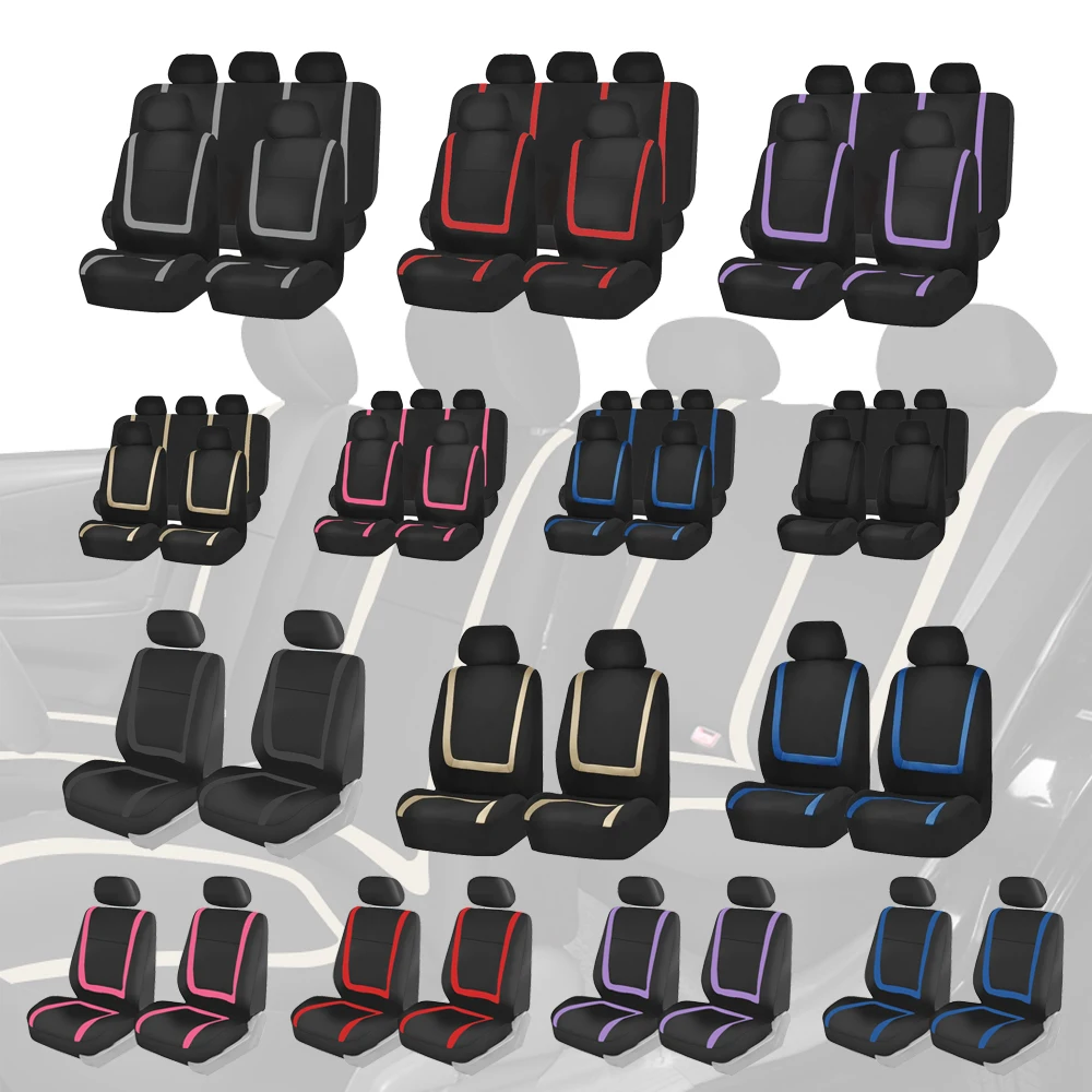 

Universal U-shaped Splicing Seat Covers for Car Breathable Mesh Fabric Car Seat Covers Fit for Most Cars SUVs Trucks Vans