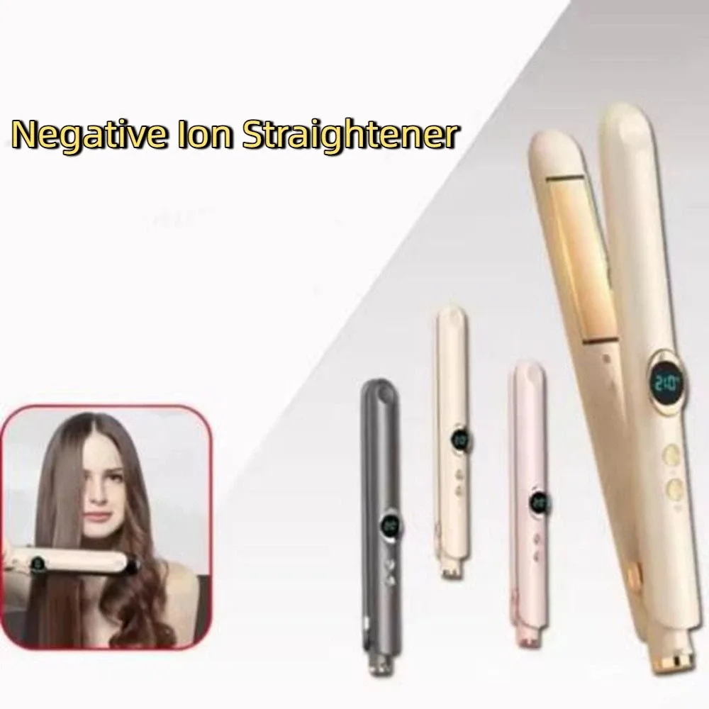 

Ceramic Plates Negative Ion Straightener 12 Level Temperature Control Quick Heating Straightening Board Clamp Dual Use