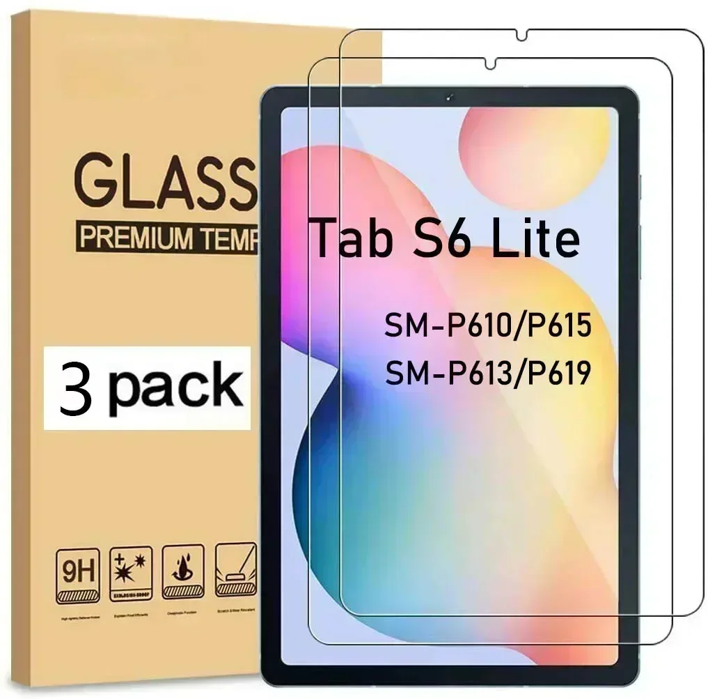 

3 шт. закаленное стекло для Samsung Galaxy Tab S6 Lite 10,4 2020 2022 SM-P610 SM-P615 SM-P613 SM-P619 Защитная пленка для экрана планшета