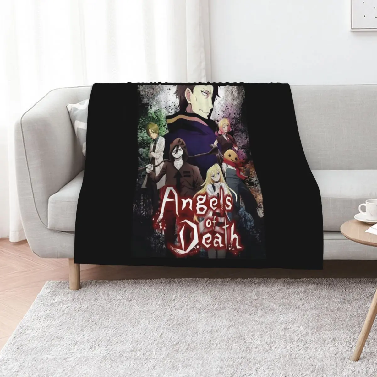Angels of Death Anime Essential . Throw Blanket Bed Sleeping Bag Camping Sofa Decorative Beds Nap Blankets