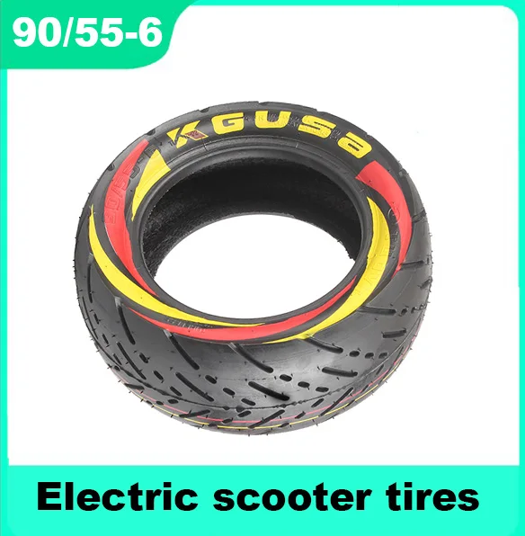 Neumático de vacío todoterreno de 10 pulgadas 90/55-6, scooter Eléctrico, neumático sin cámara personalizado de 90/55-6 colores