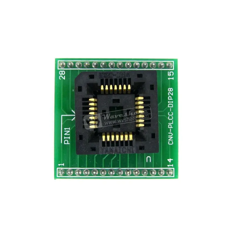 

Makerseek PLCC28 TO DIP28 SKU 3305 Waveshare PLCC28 TO DIP28, Programmer Adapter,