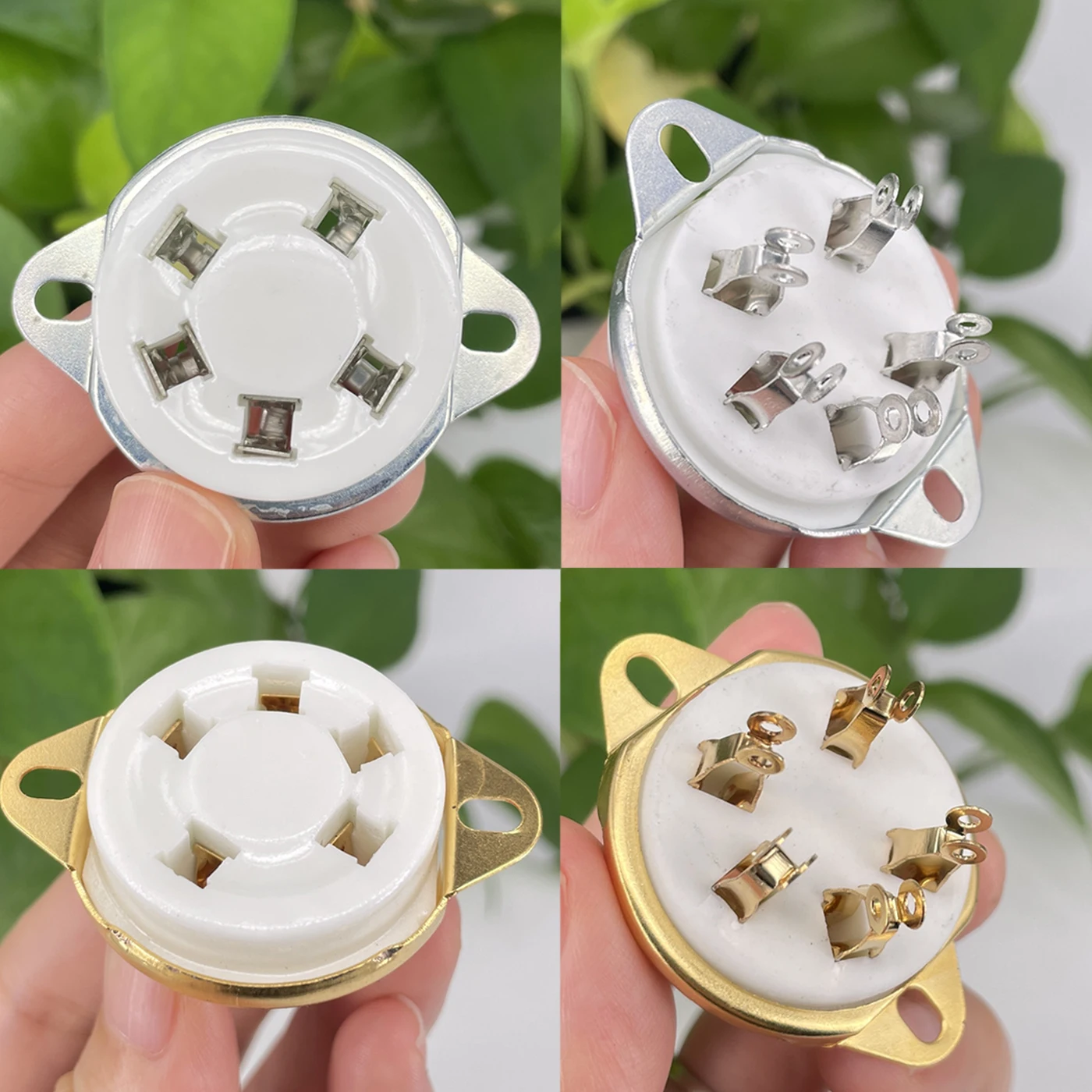 1 шт., 5-контактная ламповая розетка, керамическая основа клапана U5A для FD422 WE272A FU-7 807, винтажный ламповый аудиоусилитель, крепление на шасси HiFi 1 шт., 5-контактная ламповая розетка, керамическая основа клапана U5A для FD422 WE272A FU-7 807, винтажный ламповый аудиоусилитель, крепление на шасси HiFi