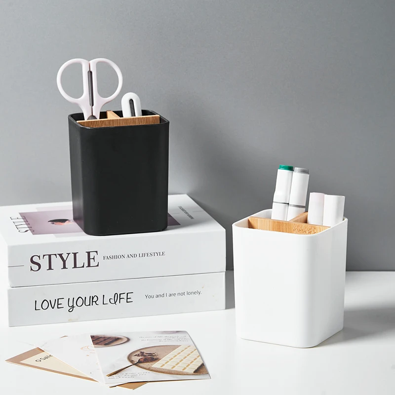 Desktop Storage Box Electric Toothbrush Holder Shaver Makeup Brush Storage Box Toothpaste Toothbrush Holder Bathroom Accessories