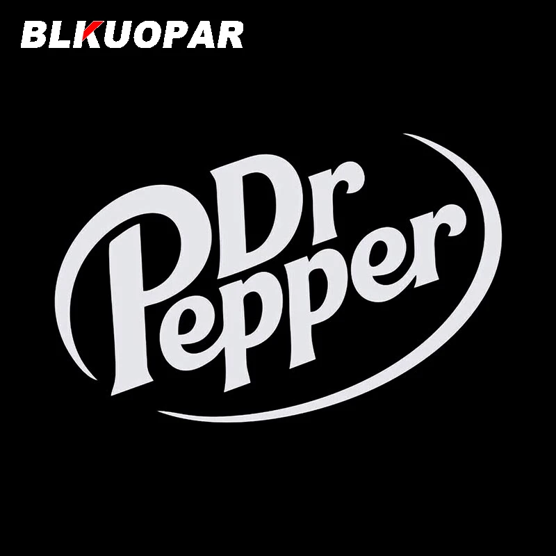 BLKUOPAR Dr Pepper Soda Pop Beverage Drink Car Sticker Vinyl Die Cut Decal Simple Laptop Window Bedroom Bathroom Car Accessories