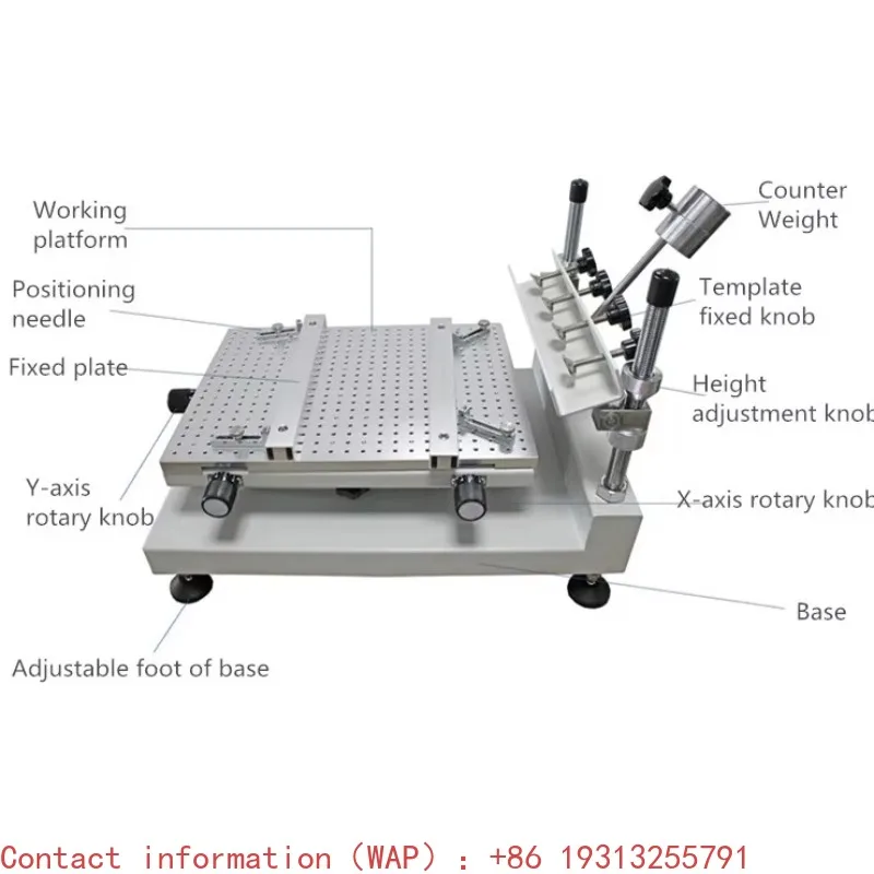 

【2026】Hot Sell 2024 Qihe Low Price SMT Production Line Manual Stencil Printer, Screen Printing Machine Solder Cream Printer QH30