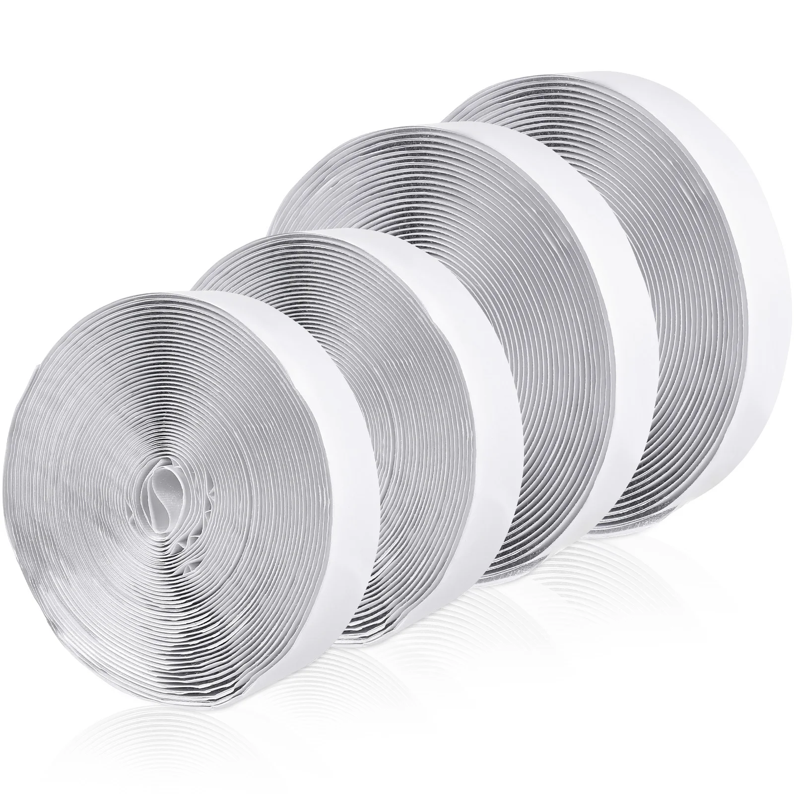 2Pcs Adhesive Hook and Loop Tape Double-Sided Durable Nylon Polyester Blend for DIY Crafts Home Office Walls Sticky Fastener